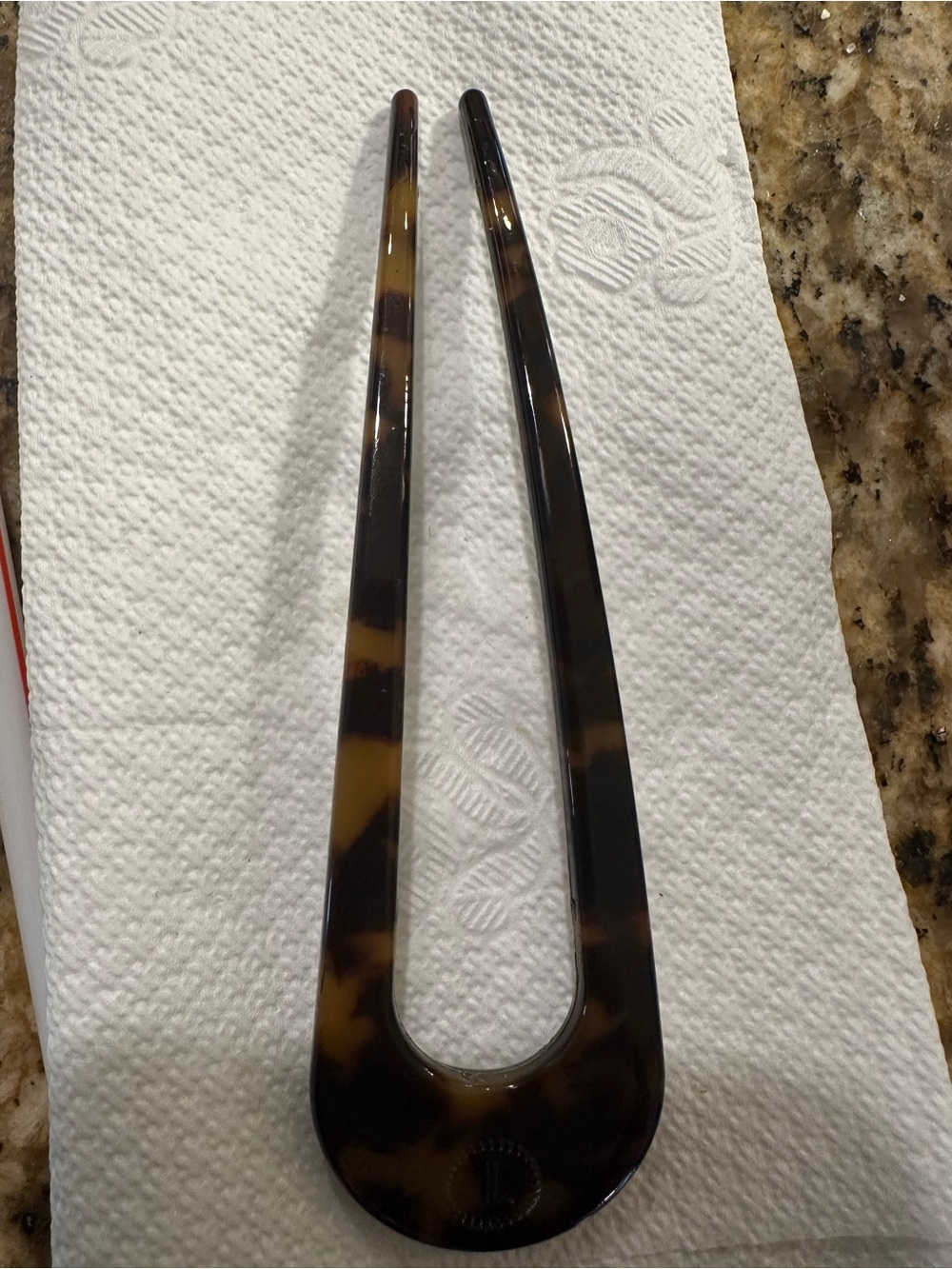 Tortoiseshell French hair pin - Women Accessories